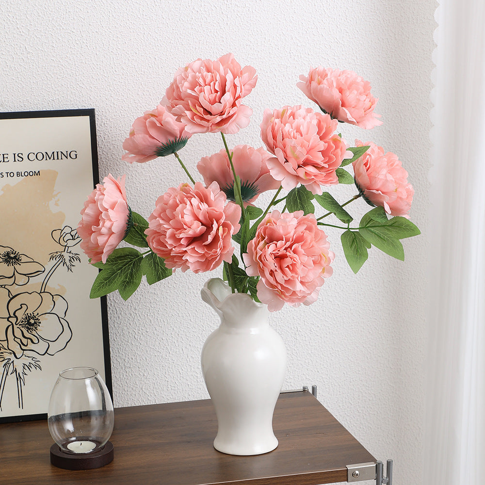 Elegant Artificial Peony Bouquet | High & Bury