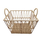 Elegant Bathroom Storage Basket made of Natural Material | High & Bury