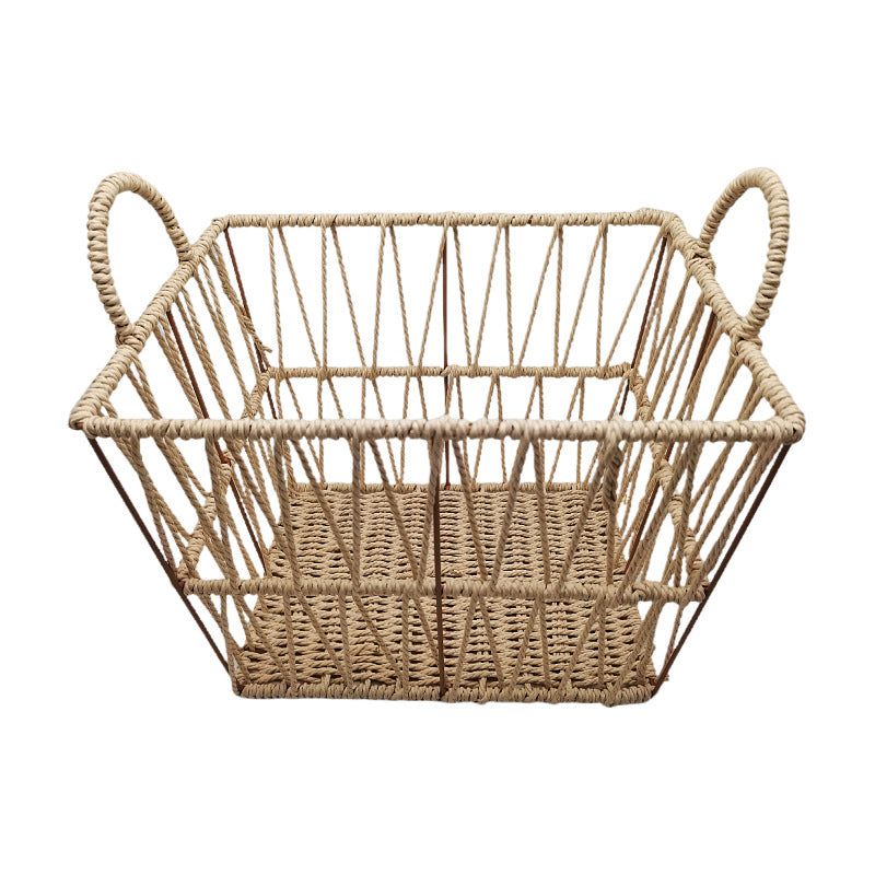 Elegant Bathroom Storage Basket made of Natural Material | High & Bury