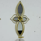 Elegant Botanical Wall Mirror with Decorative Floral Accents | High & Bury