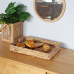 Elegant Braided Serving Basket Handwoven | High & Bury