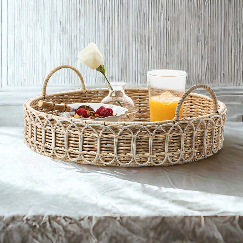 Elegant Braided Serving Basket | High & Bury