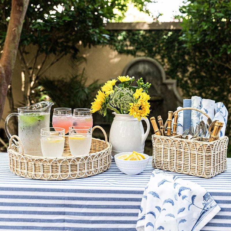 Elegant Braided Serving Basket | High & Bury
