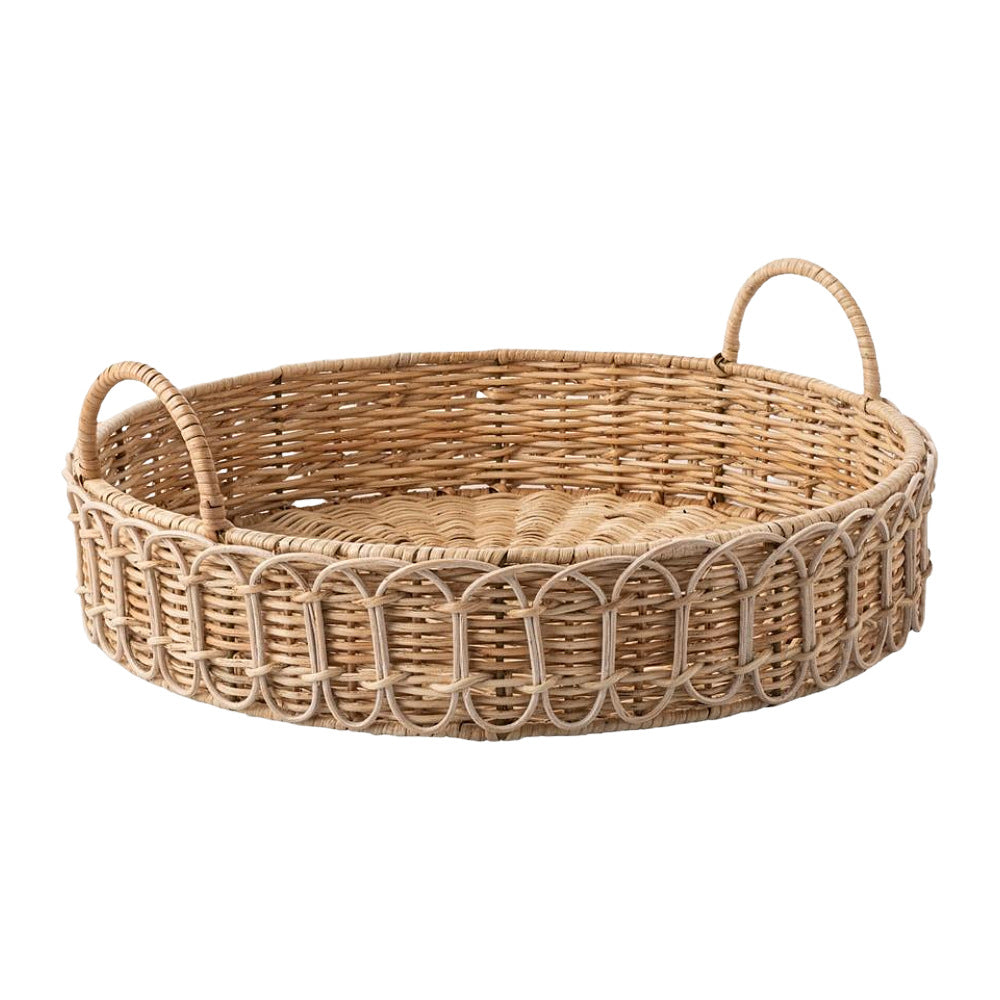 Elegant Braided Serving Basket | High & Bury