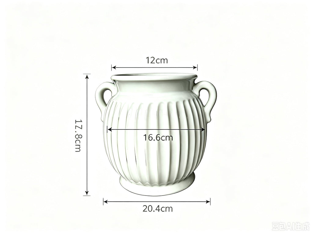 Elegant Ceramic Container with Patterns | High & Bury