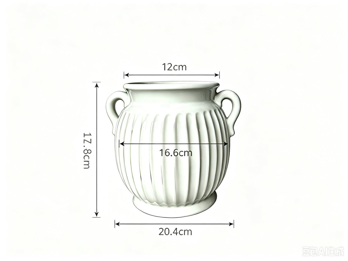Elegant Ceramic Container with Patterns | High & Bury
