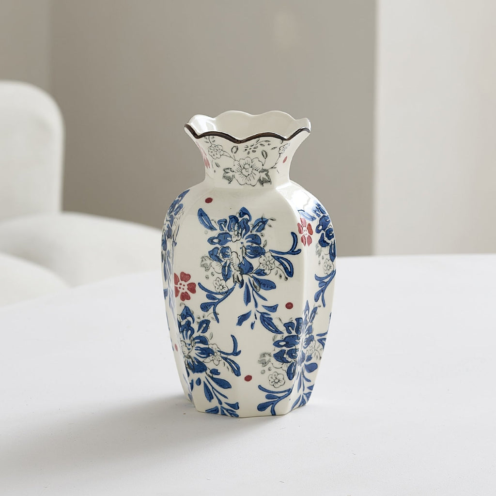 Elegant Ceramic Flower Vase Large | High & Bury