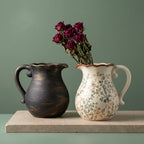 Elegant Ceramic Jug with Floral Patterns | High & Bury