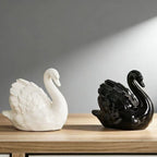 Elegant Ceramic Swan Figure | High & Bury
