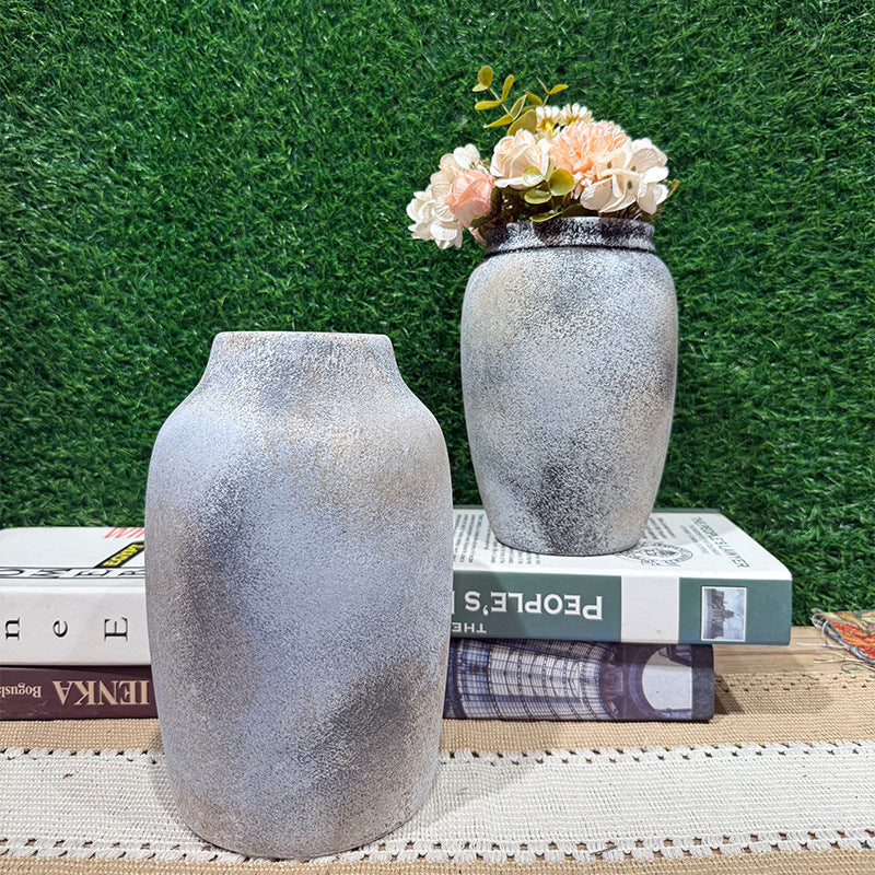 Elegant Ceramic Vase Antique White | High & Bury