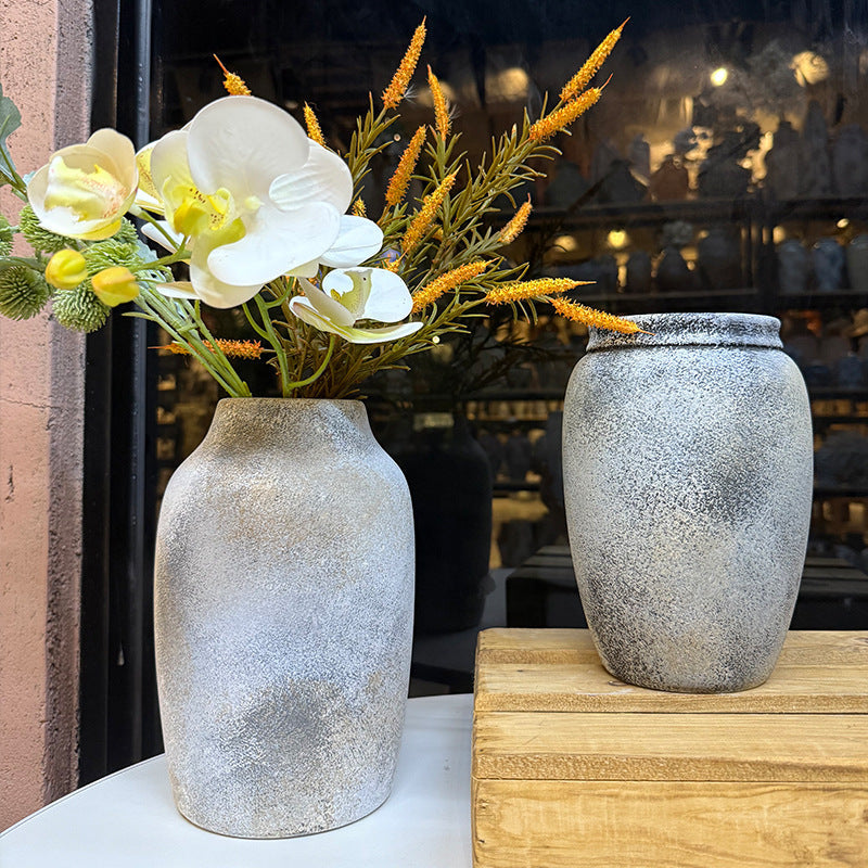 Elegant Ceramic Vase Antique White | High & Bury