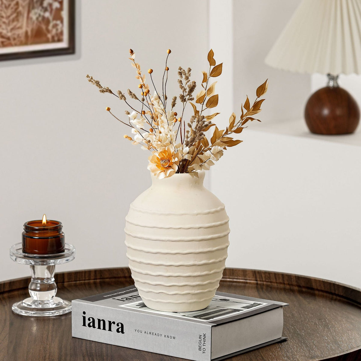 Elegant Ceramic Vase Black Gold | High & Bury