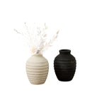 Elegant Ceramic Vase Black Gold | High & Bury