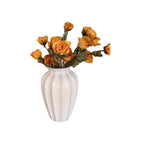 Elegant Ceramic Vase with Ribbed Structure | High & Bury