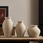 Elegant Ceramic Vase with Textured Design | High & Bury
