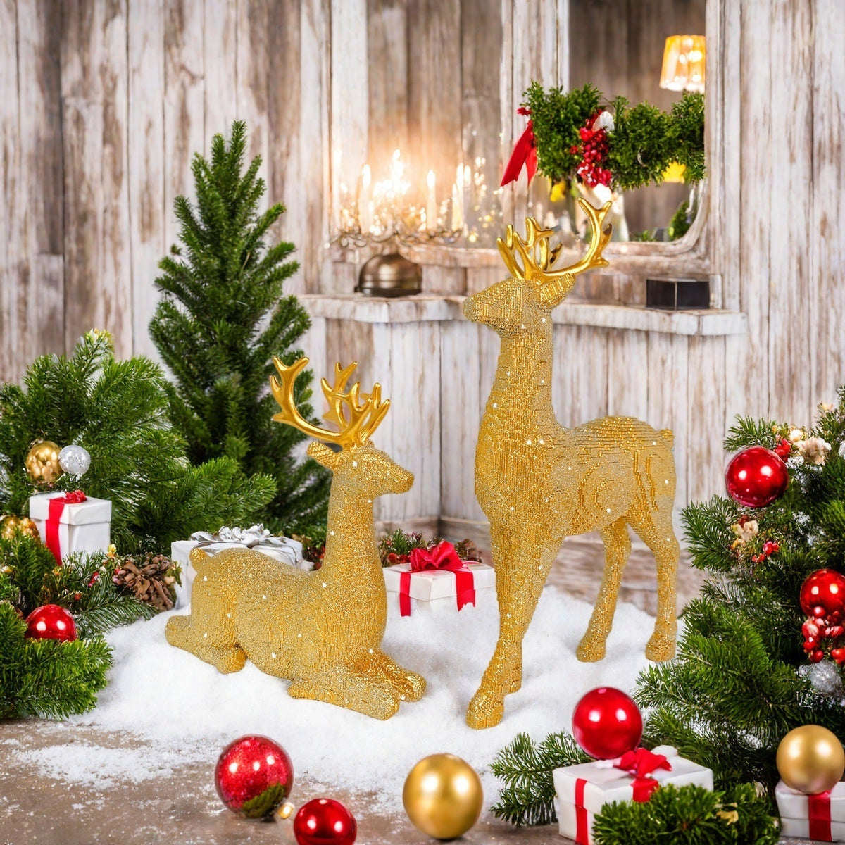 Elegant Christmas Decoration in the Form of Reindeer | High & Bury