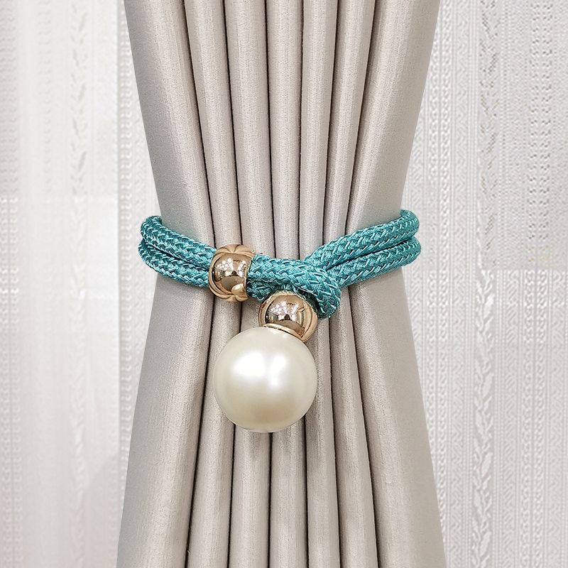 Elegant Curtain Tieback with Decorative Pearl | High & Bury