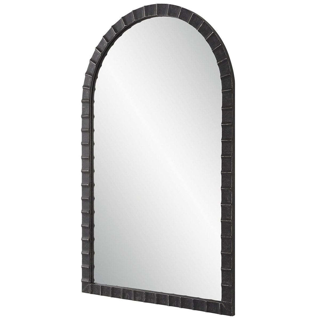 Elegant Curved Decorative Wall Mirror | High & Bury