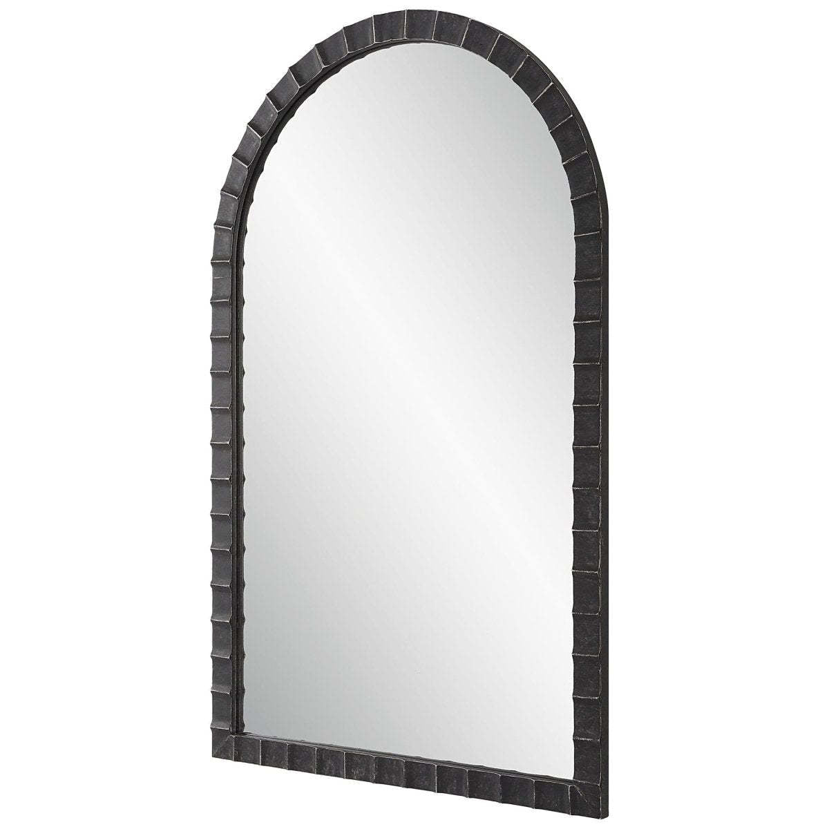 Elegant Curved Decorative Wall Mirror | High & Bury