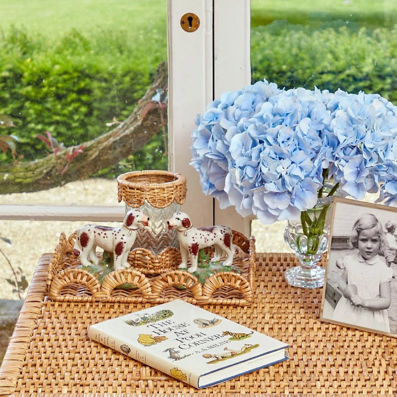 Elegant Decoration Basket with Curved Edge | High & Bury