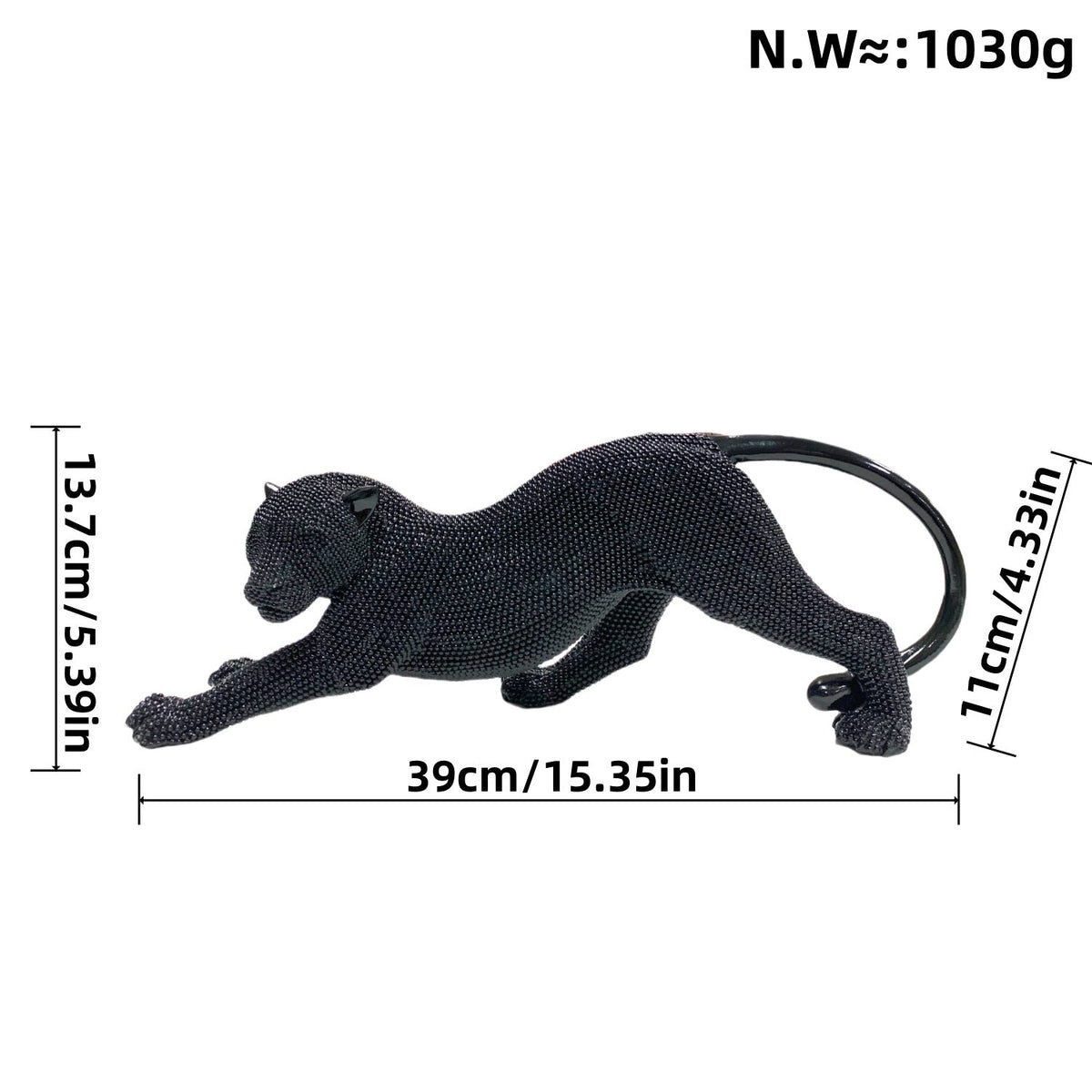 Elegant Decorative Figure of a Panther | High & Bury