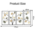 Elegant Floral Metal Wall Art Sculpture | High & Bury