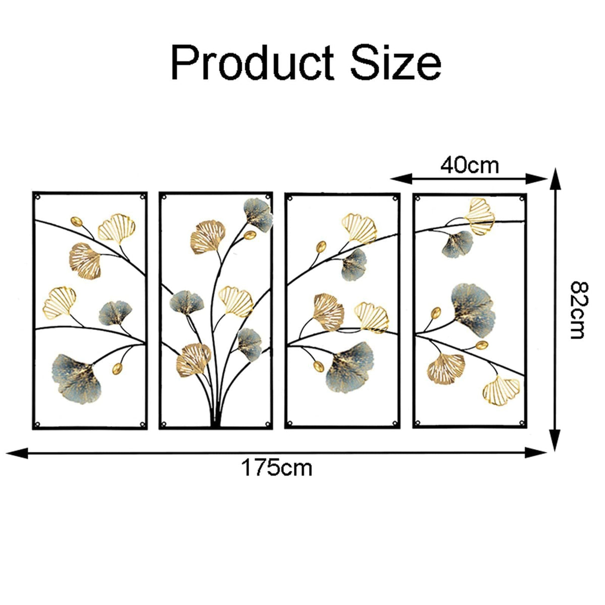 Elegant Floral Metal Wall Art Sculpture | High & Bury