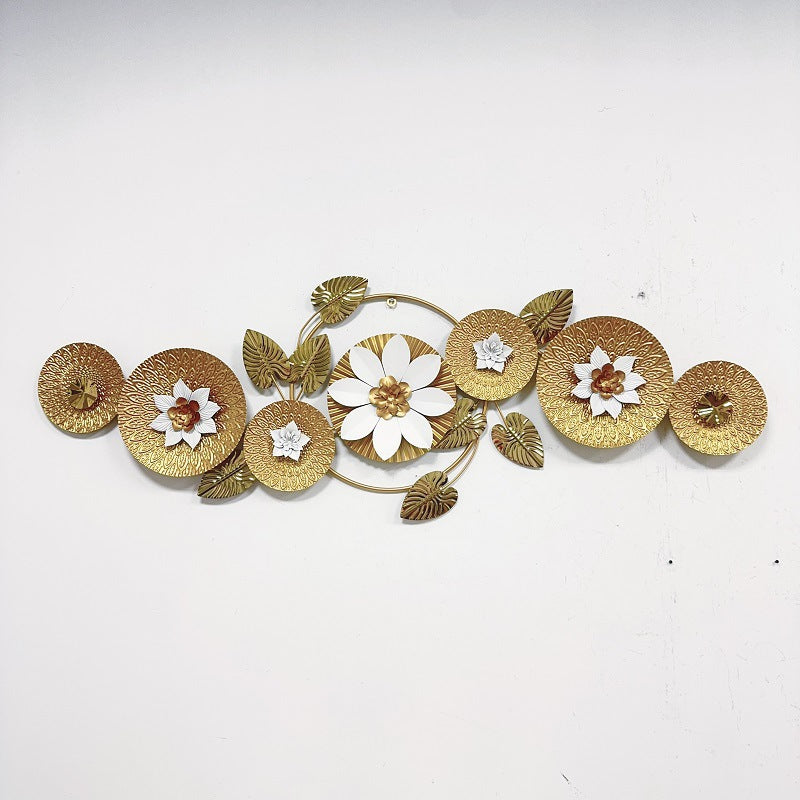 Elegant Floral Metal Wall Sculpture | High & Bury