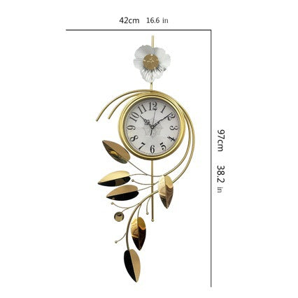 Elegant Floral Wall Clock | High & Bury