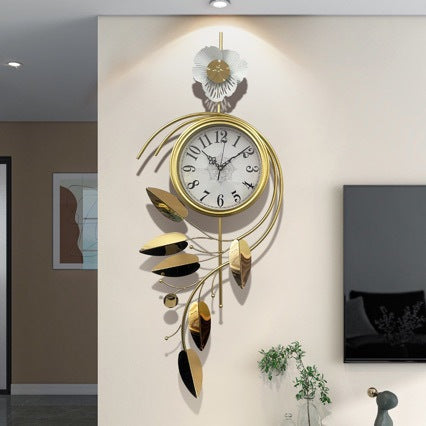 Elegant Floral Wall Clock | High & Bury