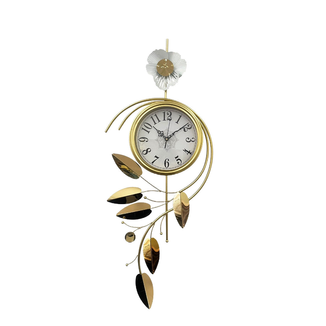 Elegant Floral Wall Clock | High & Bury