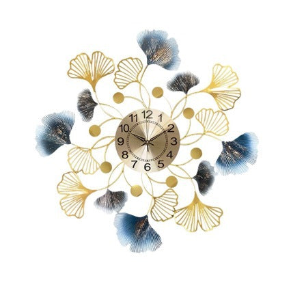 Elegant Ginkgo Leaf Decorative Wall Clock | High & Bury