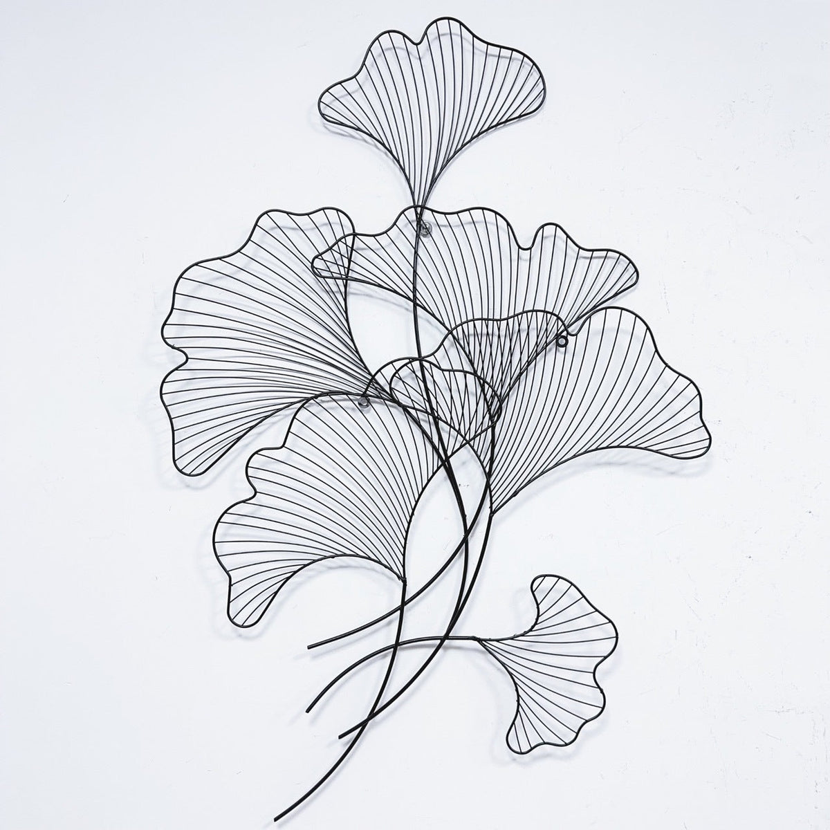 Elegant Ginkgo Leaf Metal Wall Sculpture | High & Bury