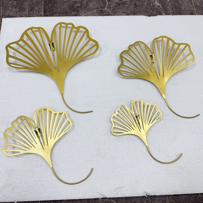 Elegant Ginkgo Leaf Wall Art Hooks | High & Bury