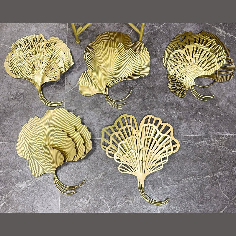 Elegant Ginkgo Leaf Wall Art Hooks | High & Bury