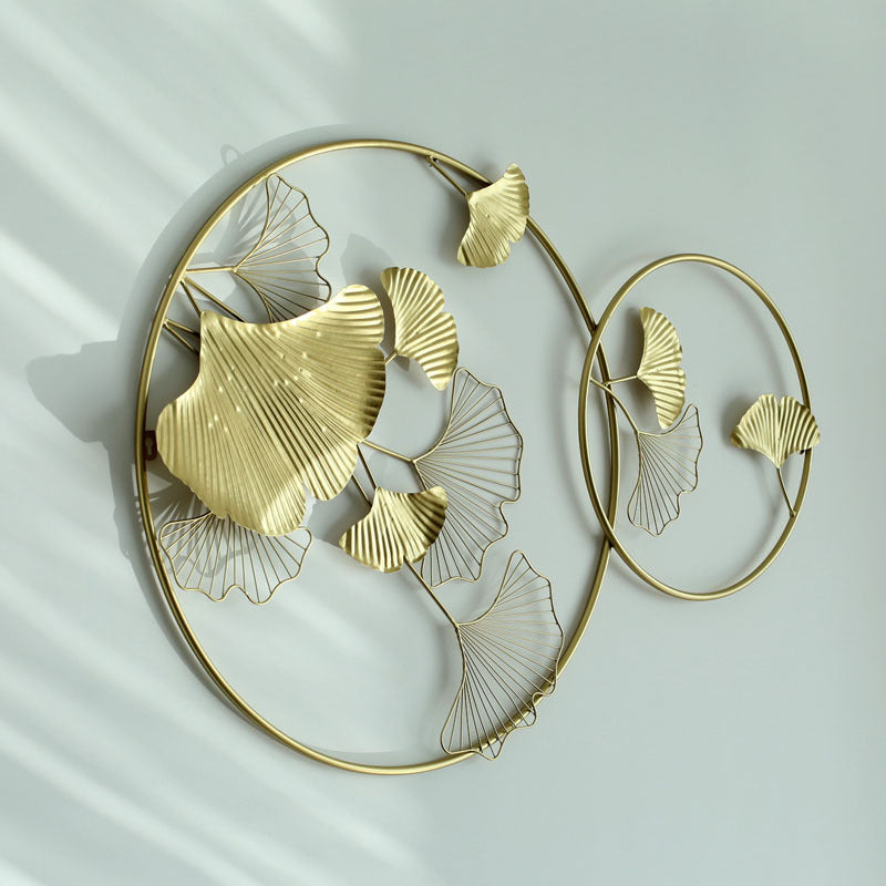 Elegant Ginkgo Leaf Wall Art Sculpture | High & Bury