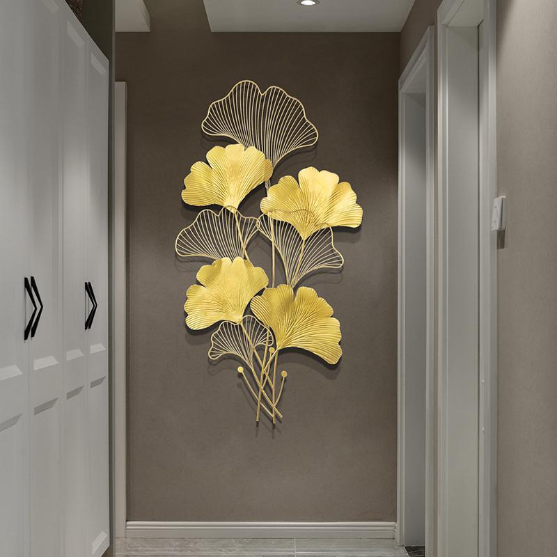 Elegant Ginkgo Leaf Wall Art Sculpture Metal | High & Bury