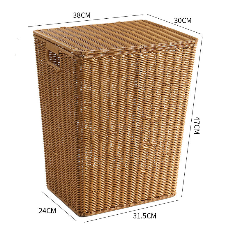 Elegant Handwoven Laundry Basket | High & Bury
