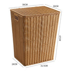 Elegant Handwoven Laundry Basket | High & Bury