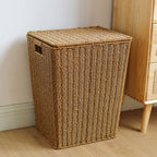 Elegant Handwoven Laundry Basket | High & Bury