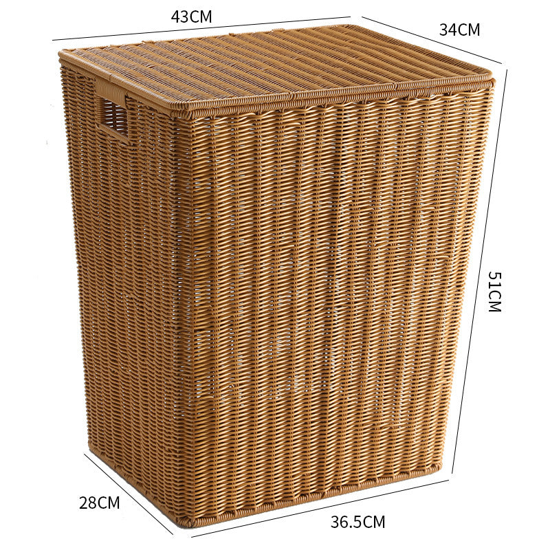 Elegant Handwoven Laundry Basket | High & Bury