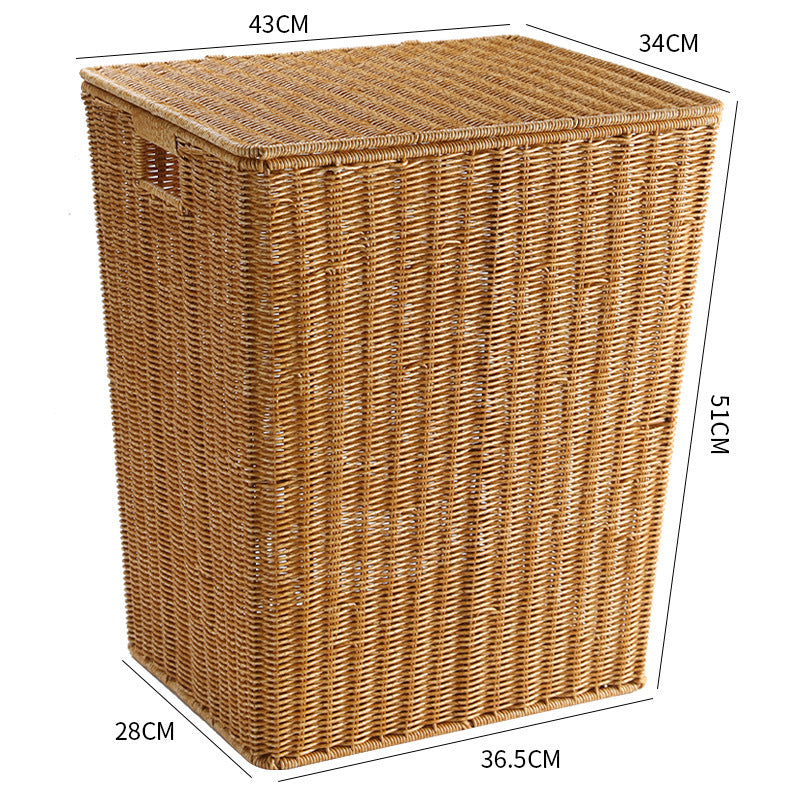 Elegant Handwoven Laundry Basket | High & Bury