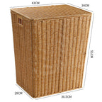 Elegant Handwoven Laundry Basket | High & Bury