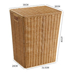 Elegant Handwoven Laundry Basket | High & Bury