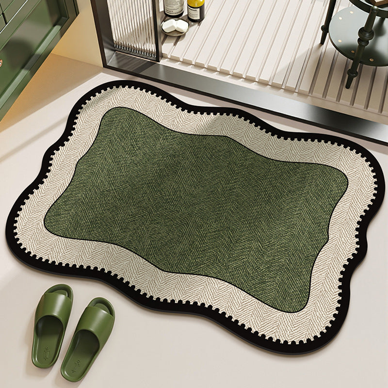 Elegant Herringbone Pattern Area Rug | High & Bury