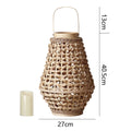 Elegant Lantern made of Braided Rattan | High & Bury