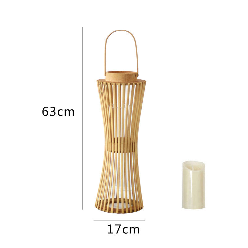 Elegant Lantern made of Woven Wood | High & Bury