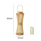 Elegant Lantern made of Woven Wood | High & Bury