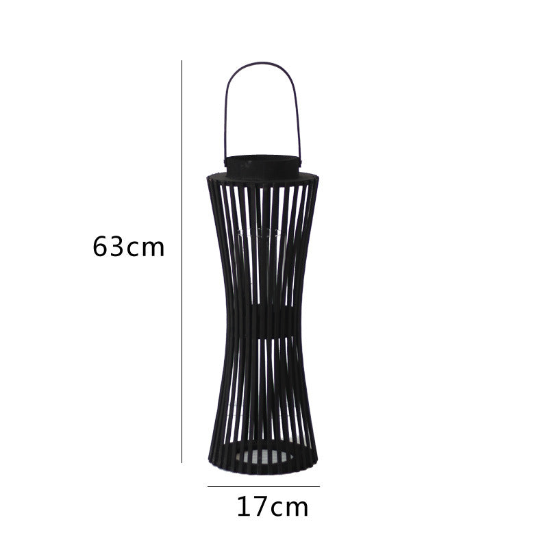 Elegant Lantern made of Woven Wood | High & Bury