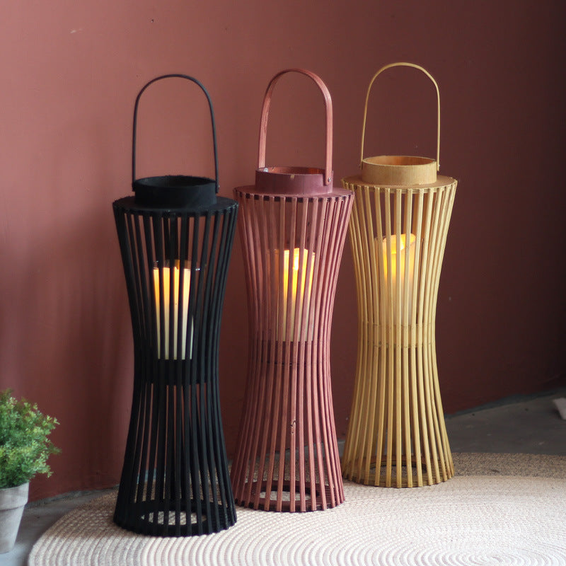 Elegant Lantern made of Woven Wood | High & Bury